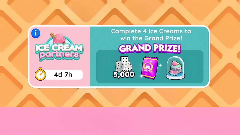 Monopoly GO Ice Cream Partners event